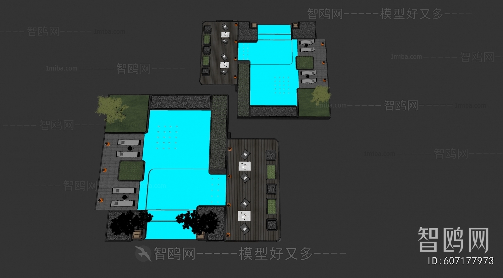 Modern Rockery Waterscape