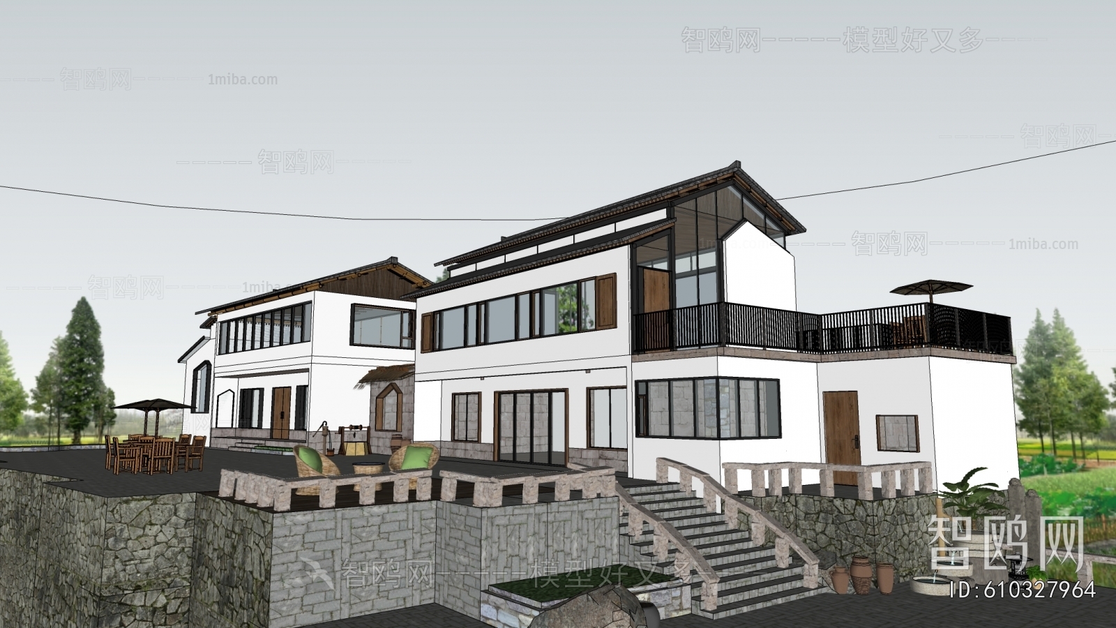 新中式民宿建筑