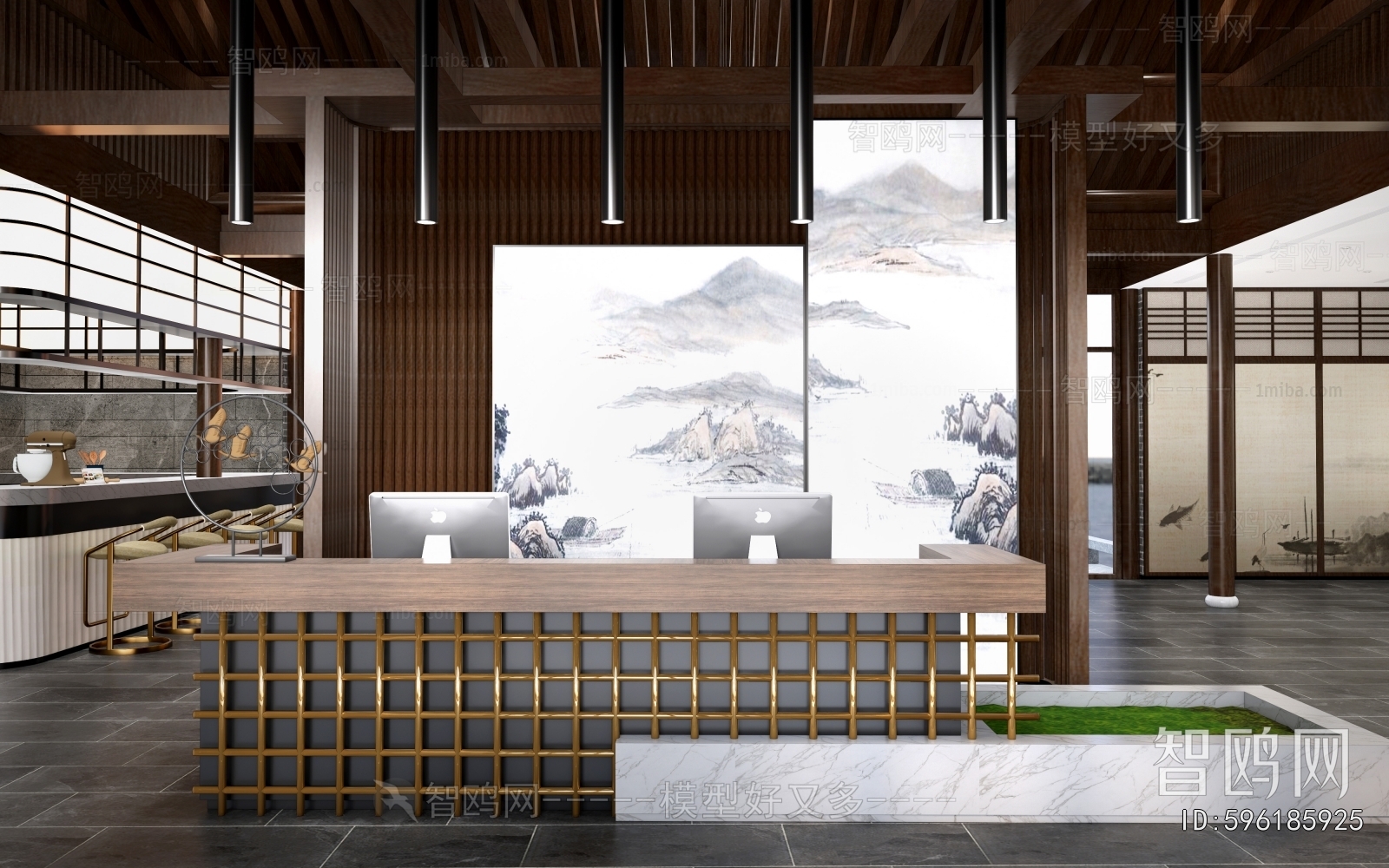 New Chinese Style Lobby Hall