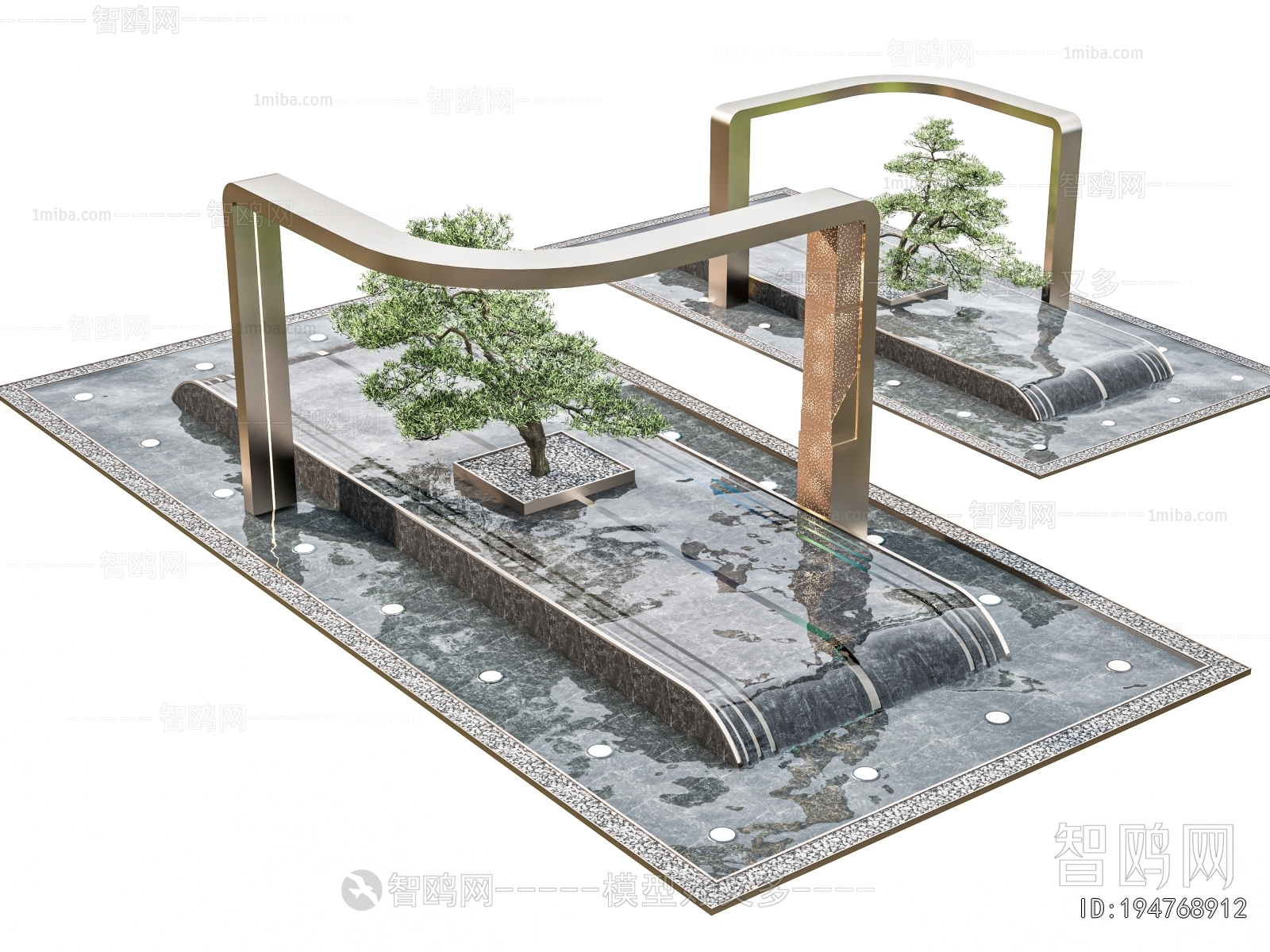 Modern Rockery Waterscape