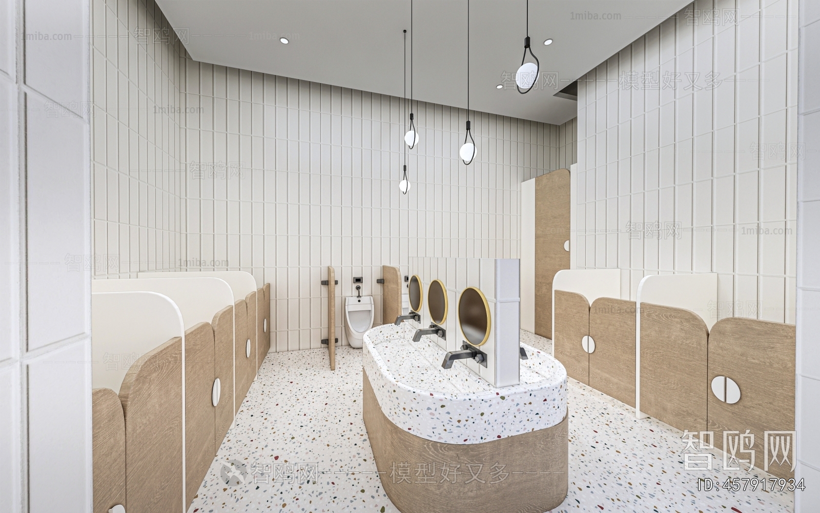 Modern Children's Restroom