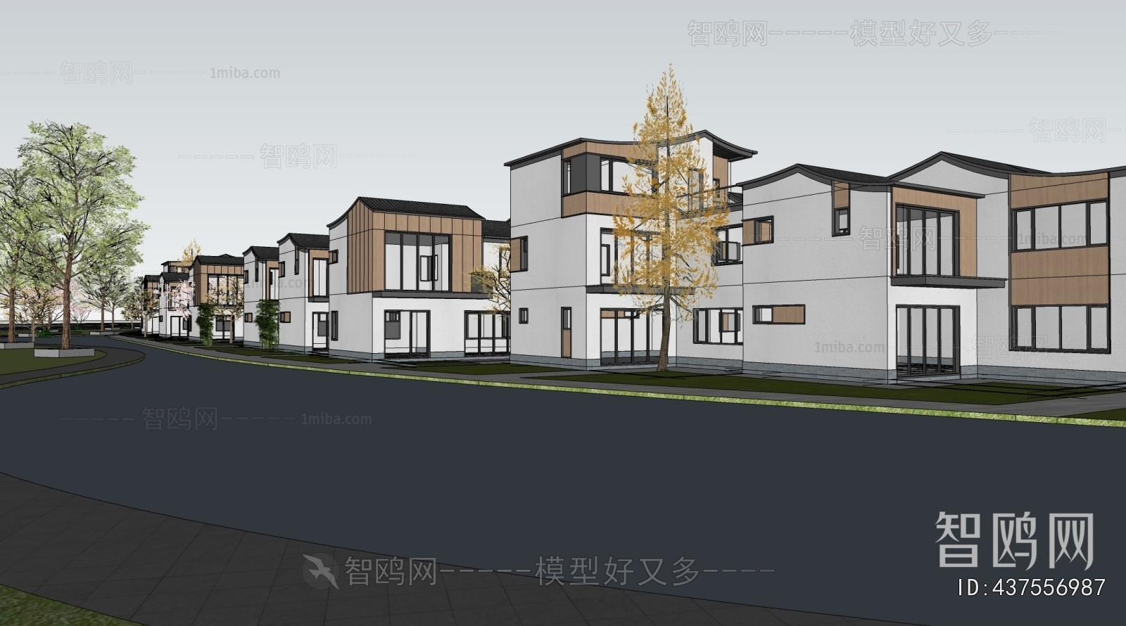 New Chinese Style Townhouse