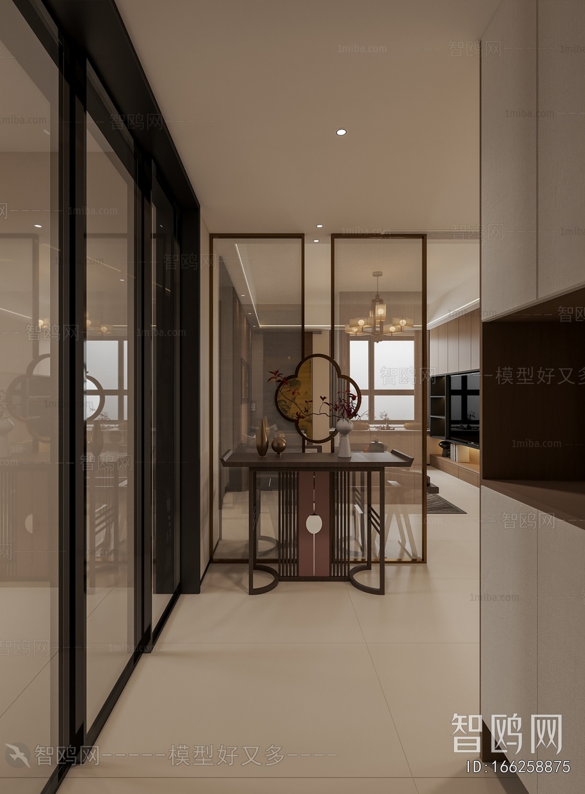 New Chinese Style A Living Room