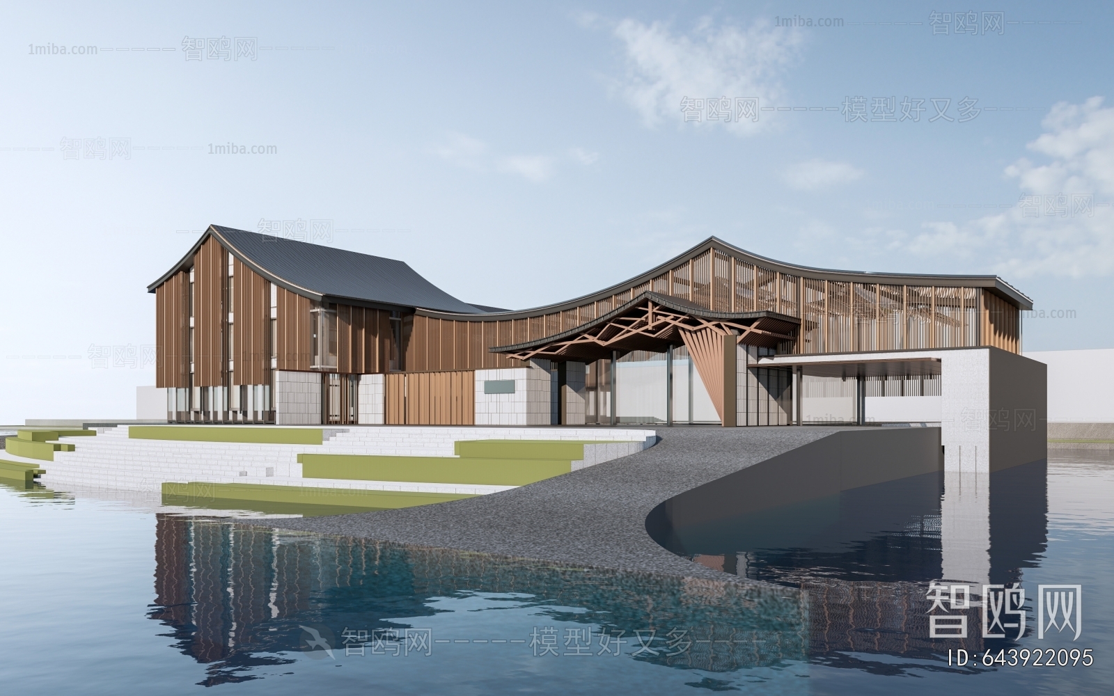 New Chinese Style Architecture Of Artistic Style