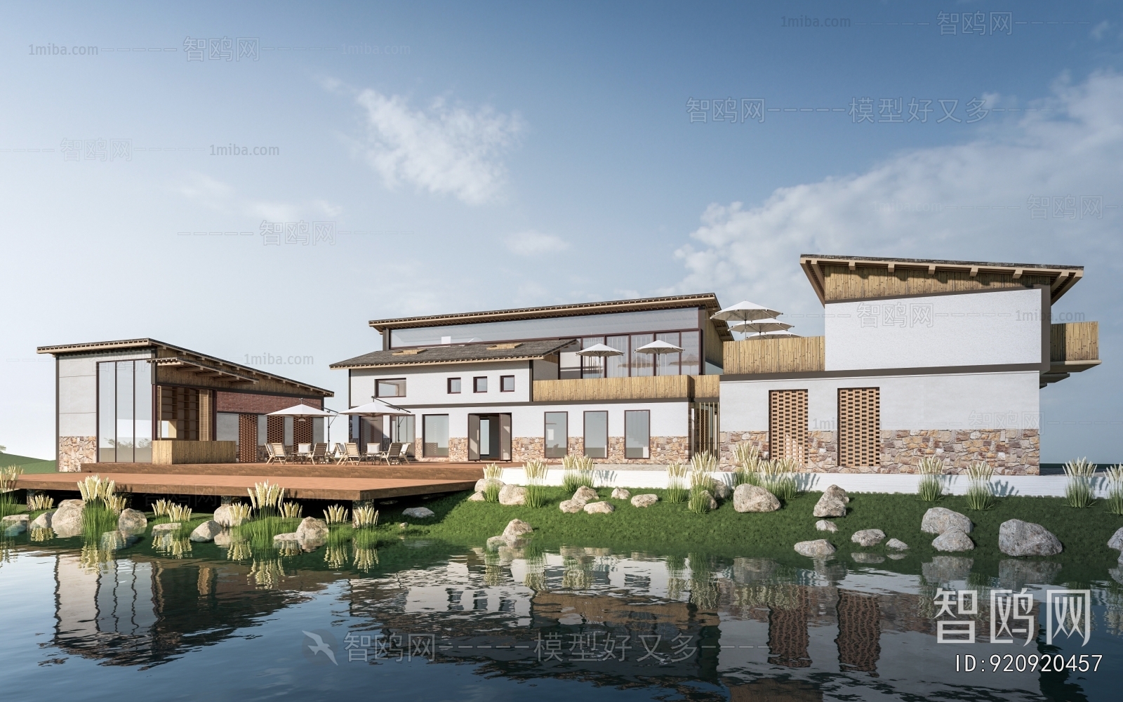 New Chinese Style Building Appearance