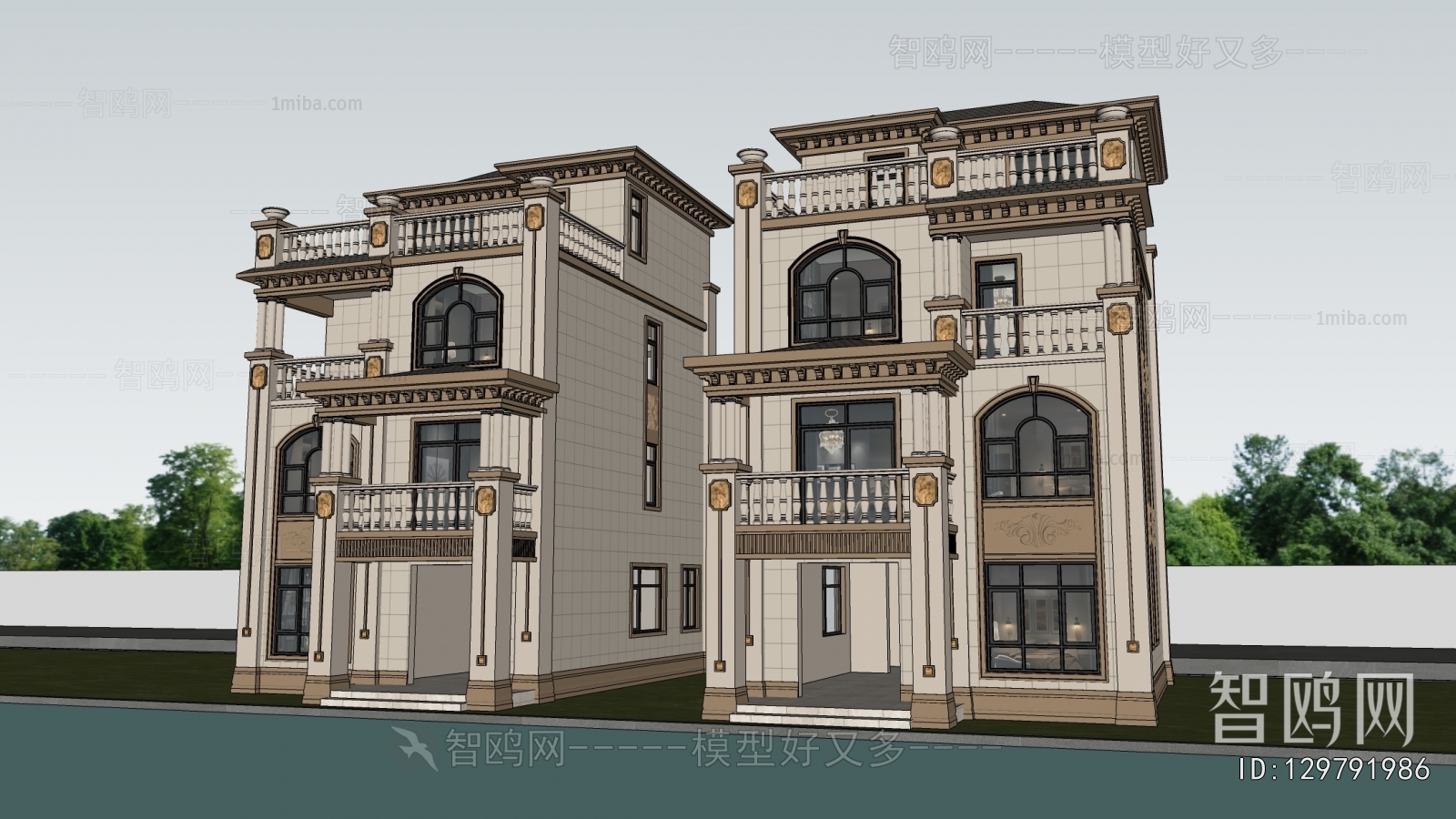 Simple European Style Detached Villa