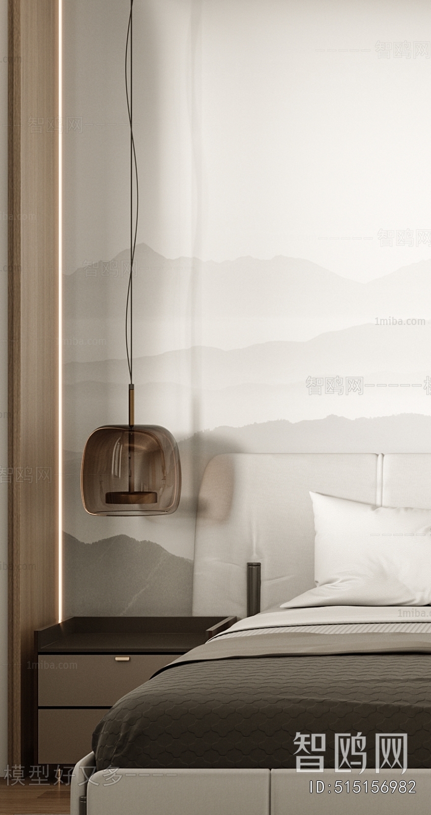 New Chinese Style Double Bed