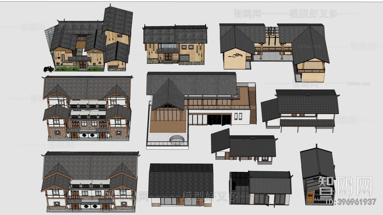 New Chinese Style Appearance Of Commercial Building