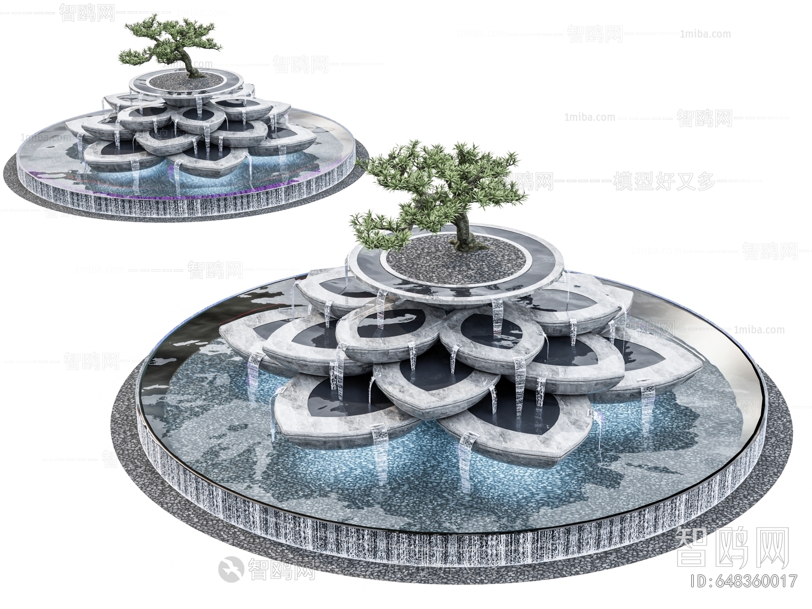 Modern Rockery Waterscape