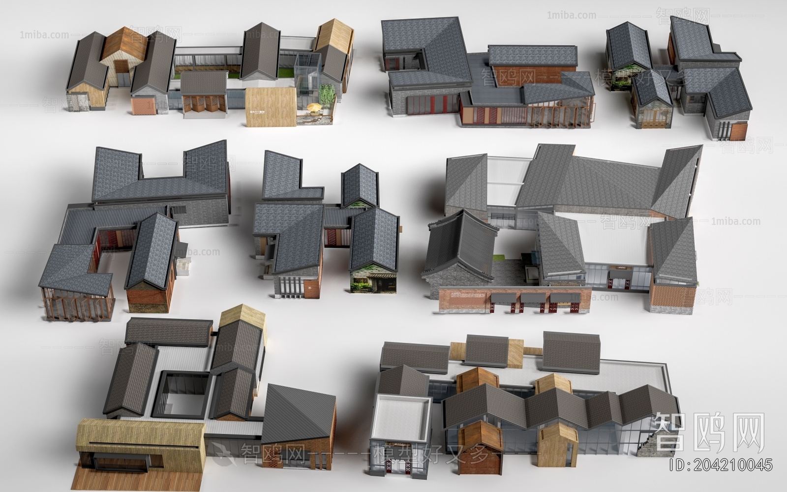 New Chinese Style Appearance Of Commercial Building