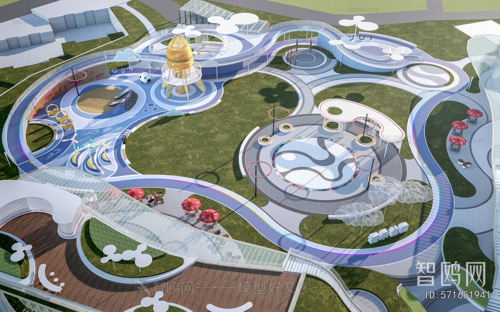 Modern Park Landscape