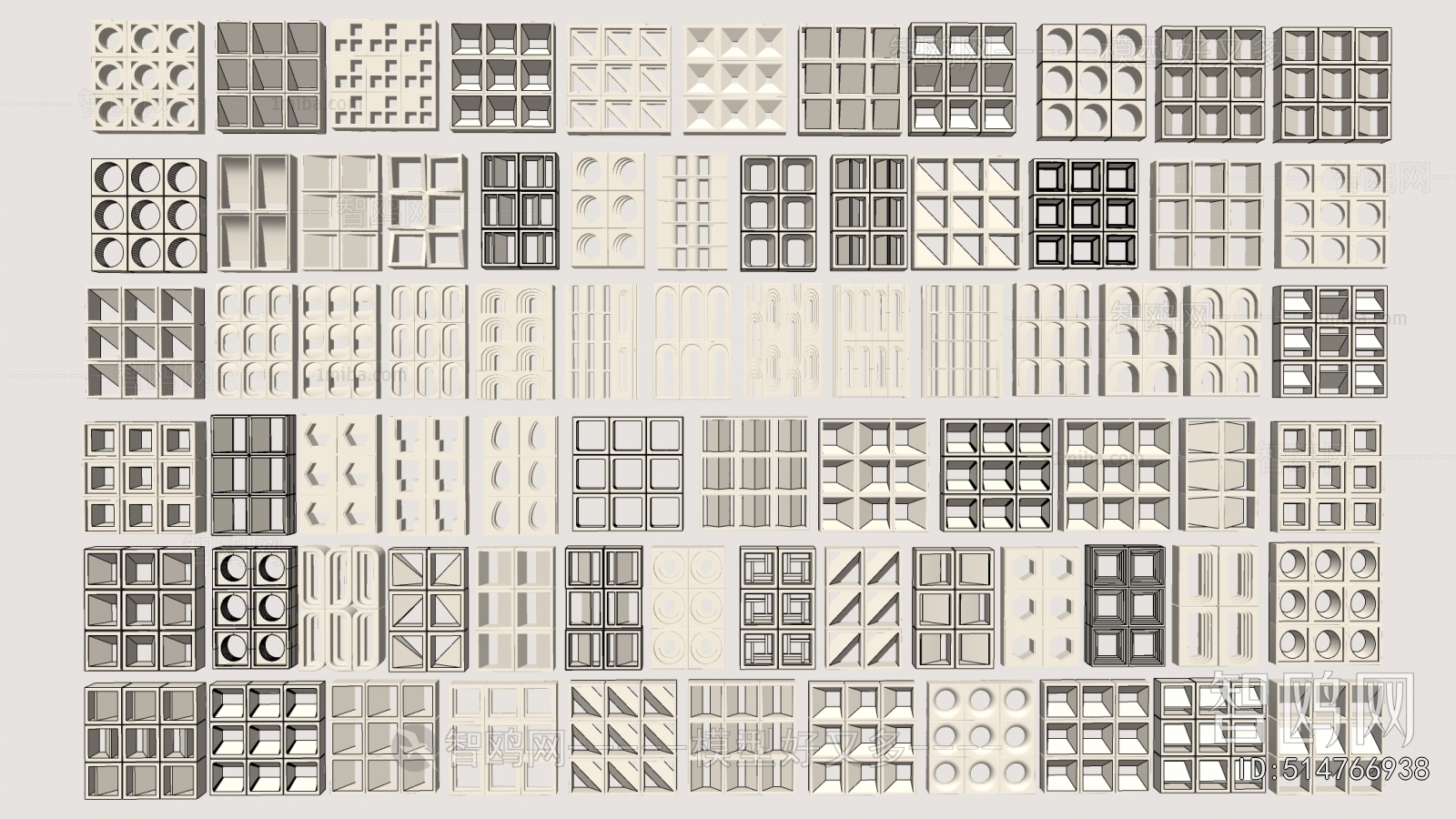 Modern Cement Brick Screen Partition