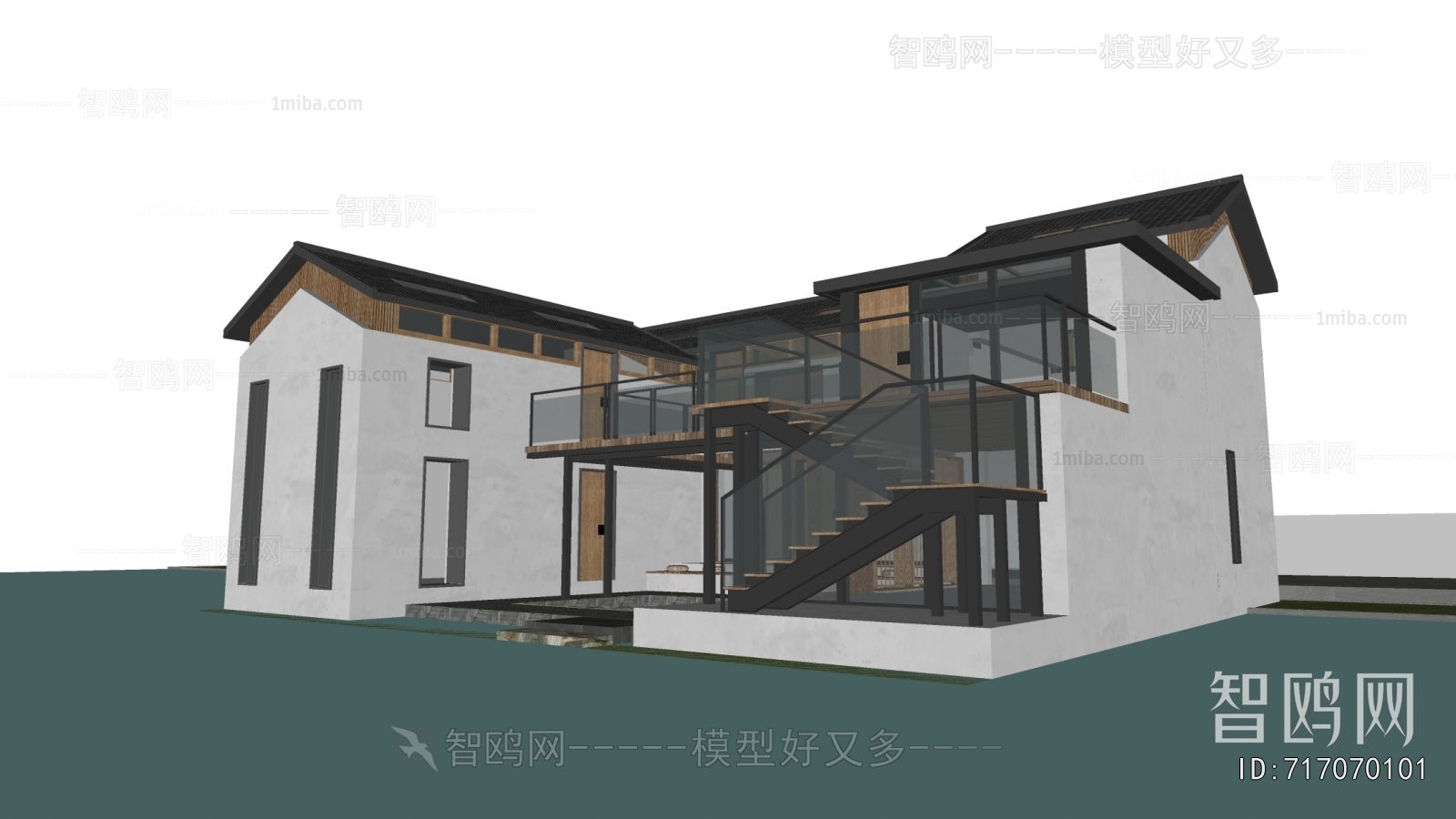 New Chinese Style Building Appearance