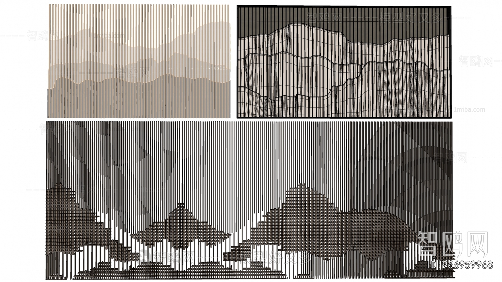 New Chinese Style TV Wall