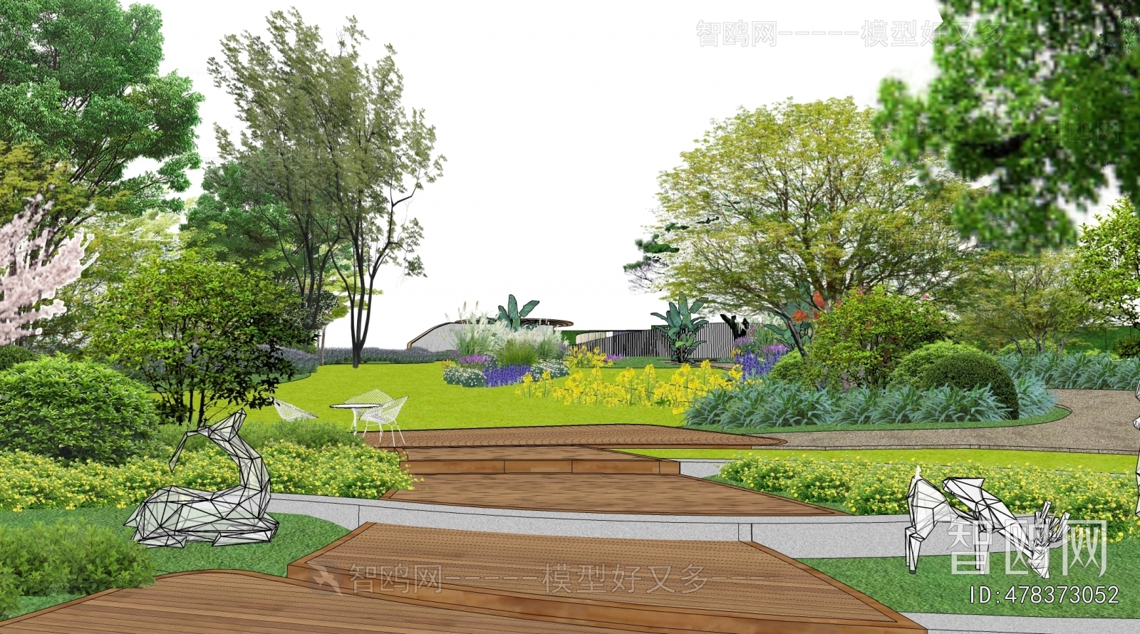 Modern Park Landscape