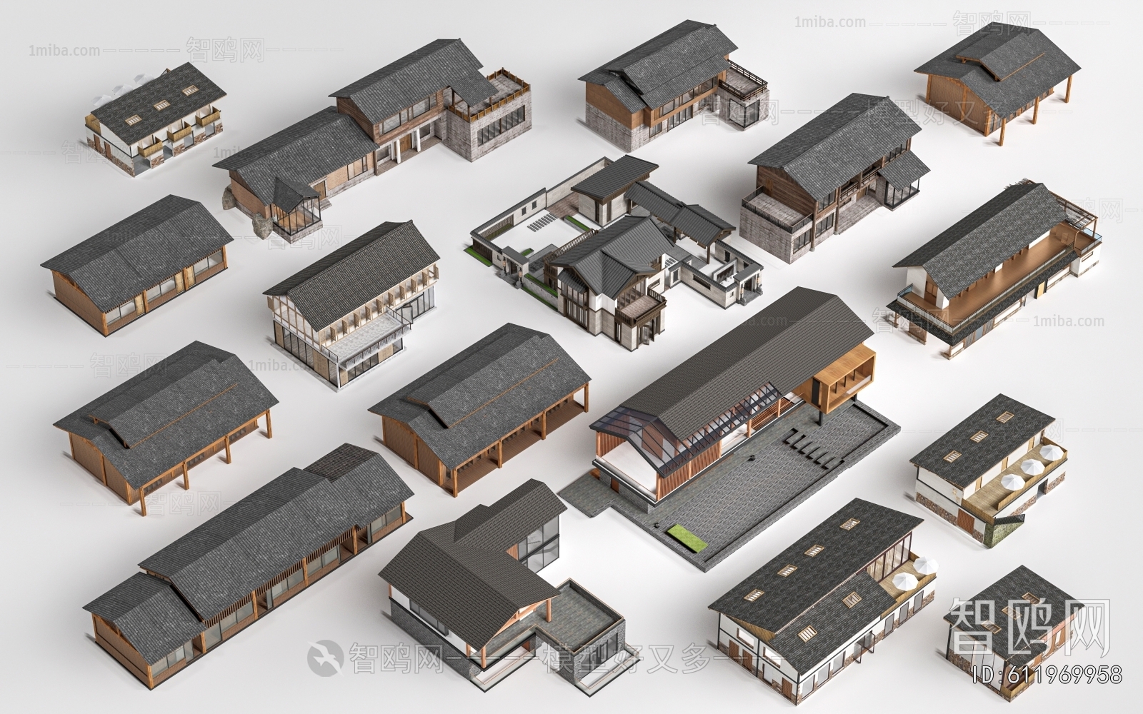 New Chinese Style Appearance Of Commercial Building