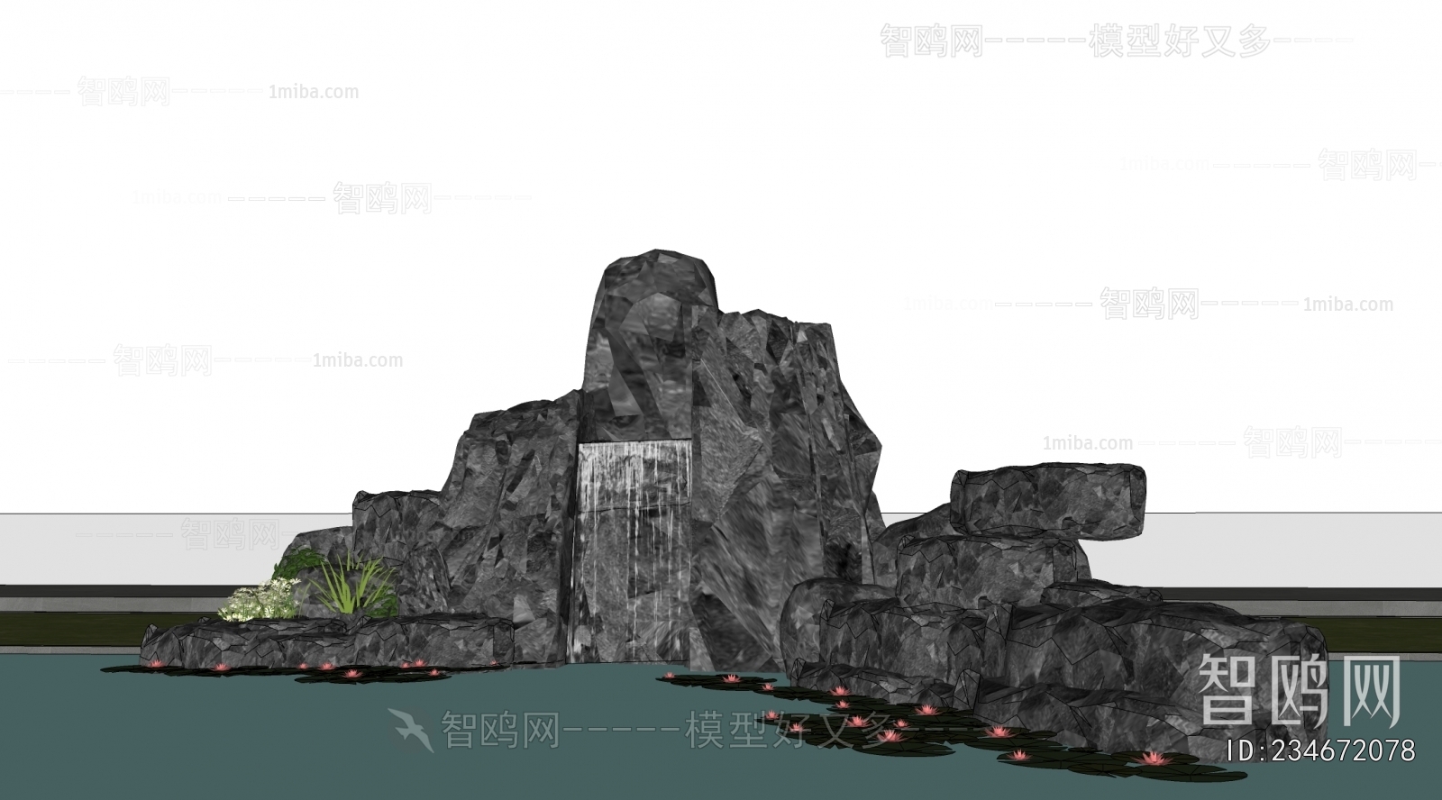 Modern Rockery Waterscape