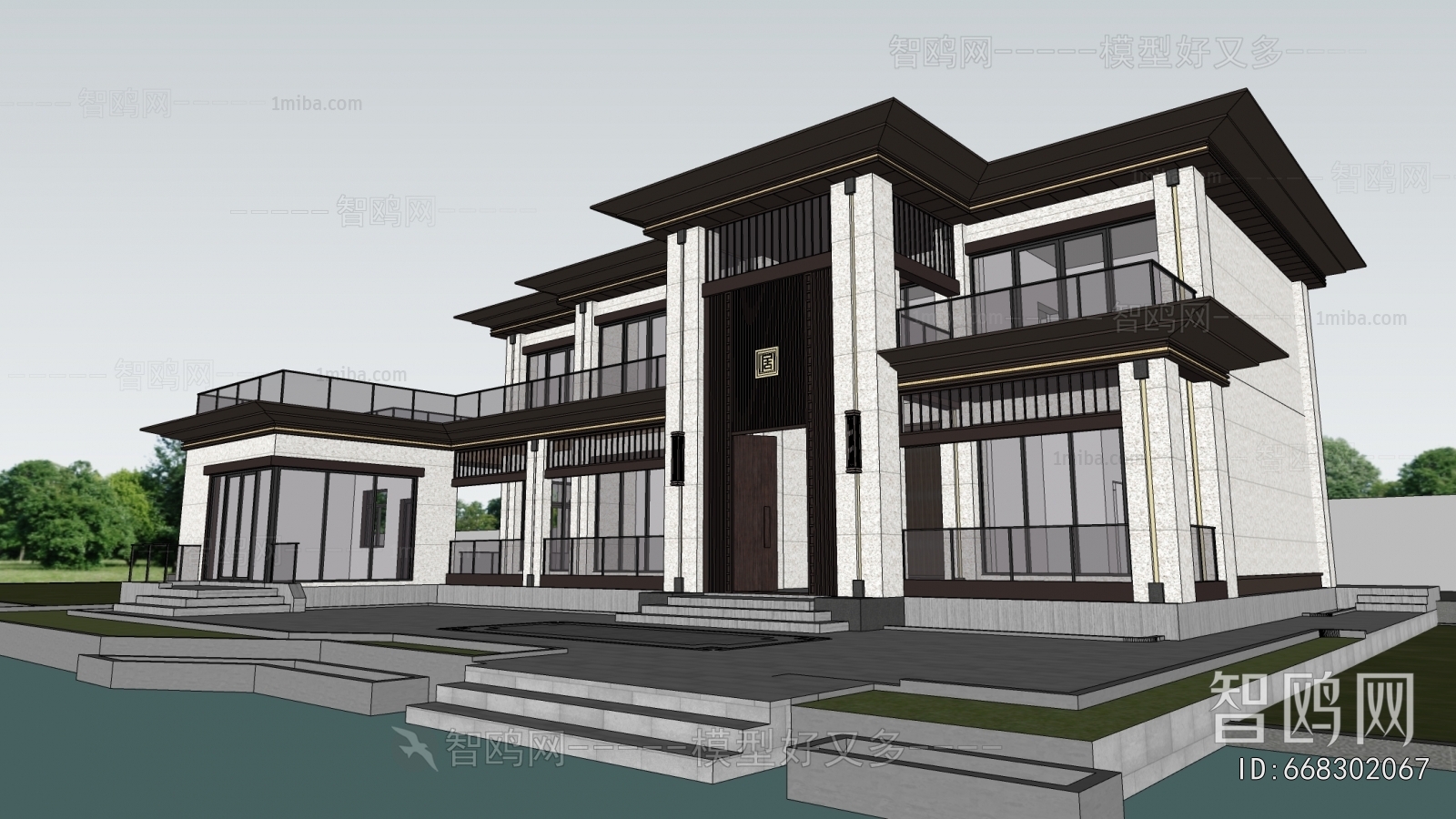 New Chinese Style Detached Villa