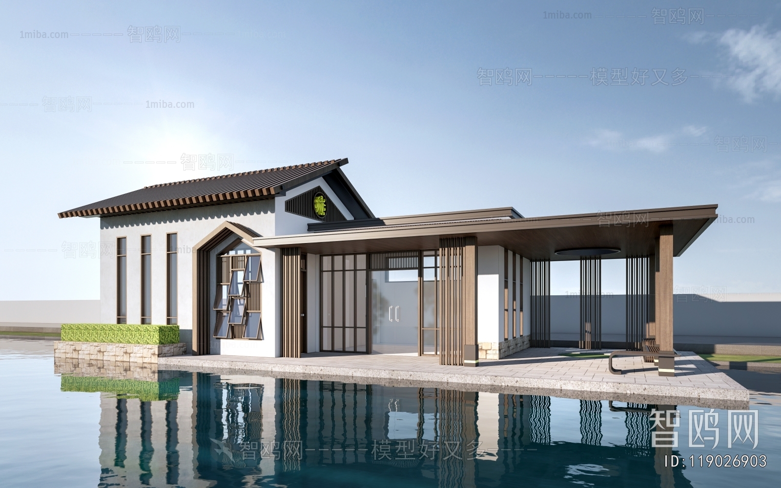 New Chinese Style Building Appearance