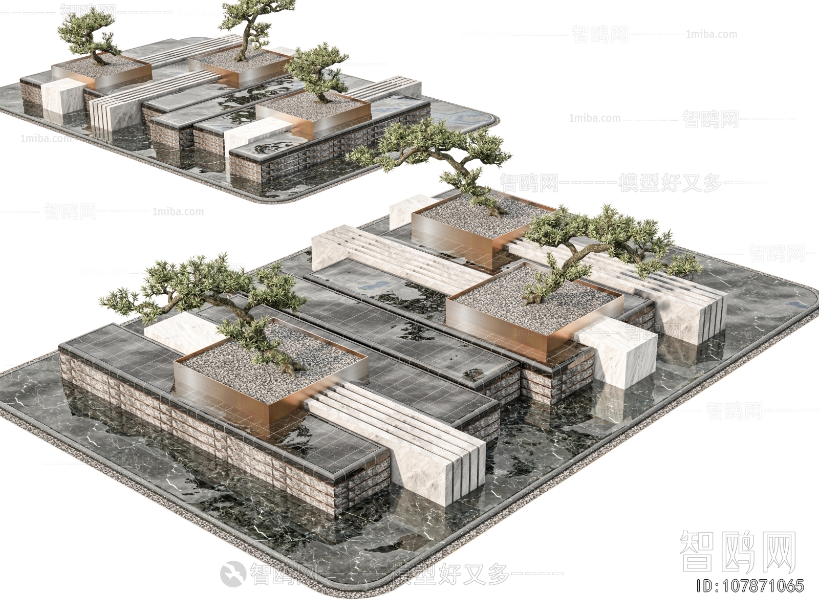 Modern Rockery Waterscape