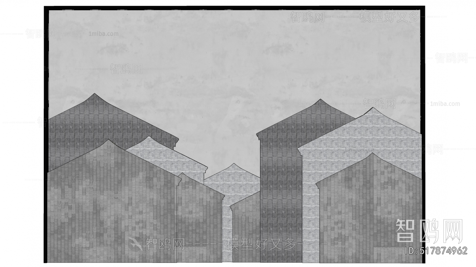 New Chinese Style TV Wall