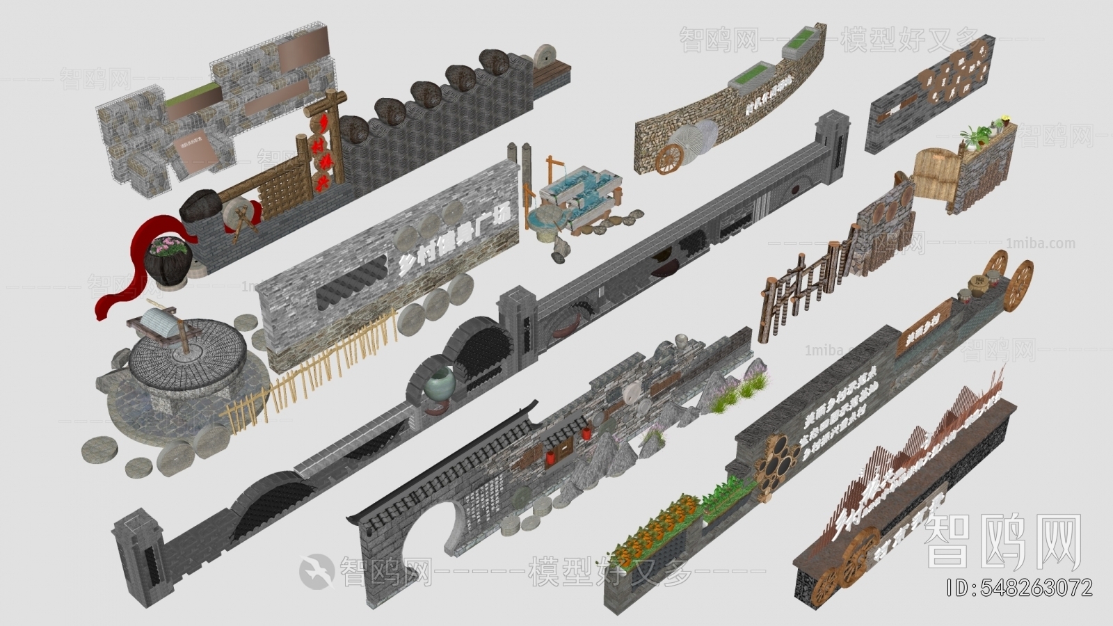 New Chinese Style Landscape Wall