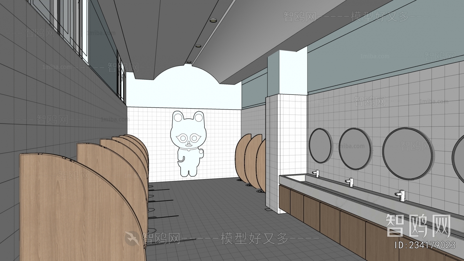 Modern Children's Restroom