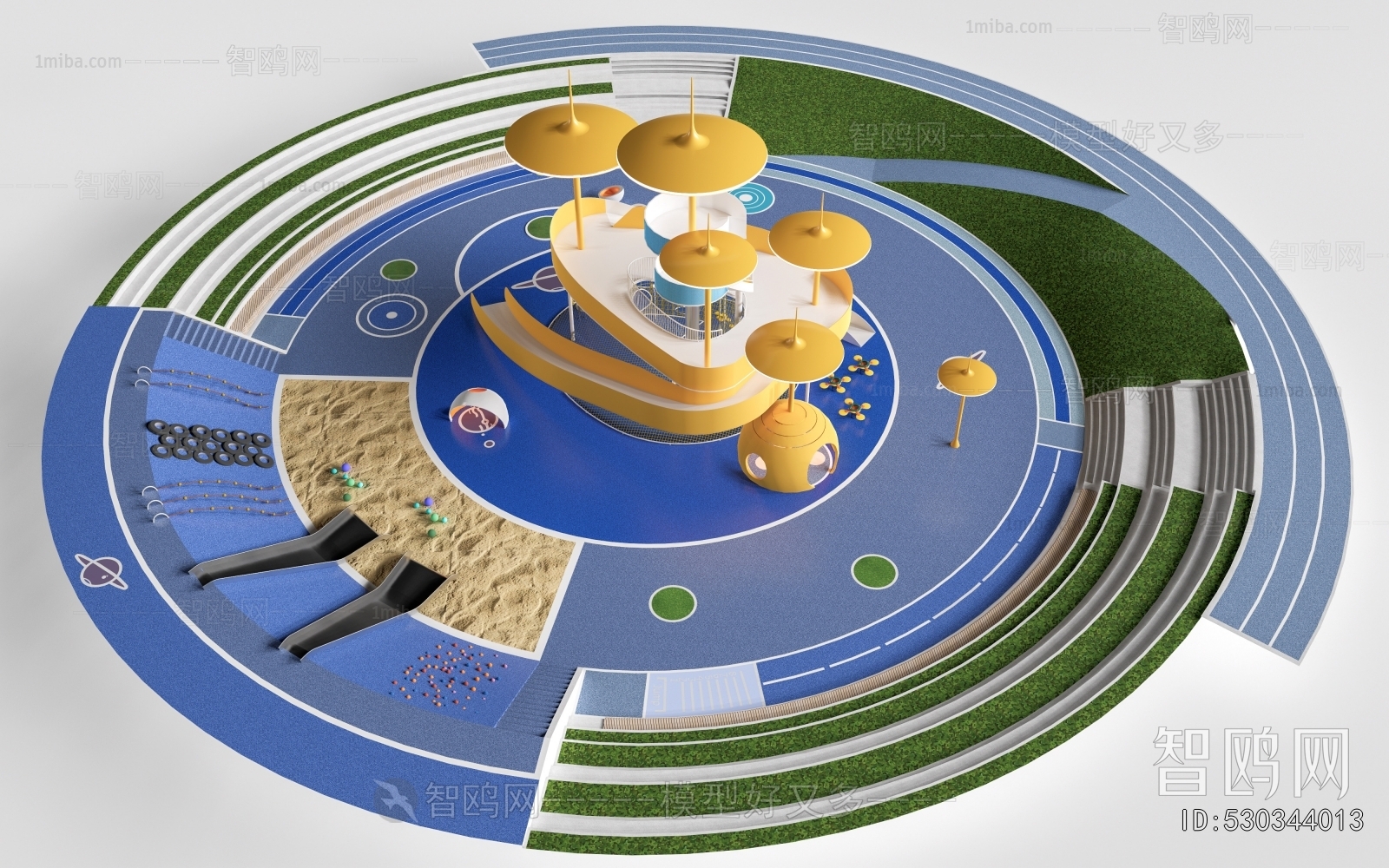 Modern Park Landscape