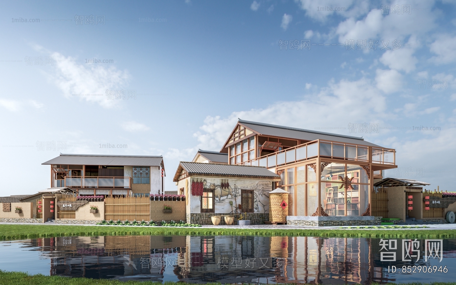 New Chinese Style Building Appearance