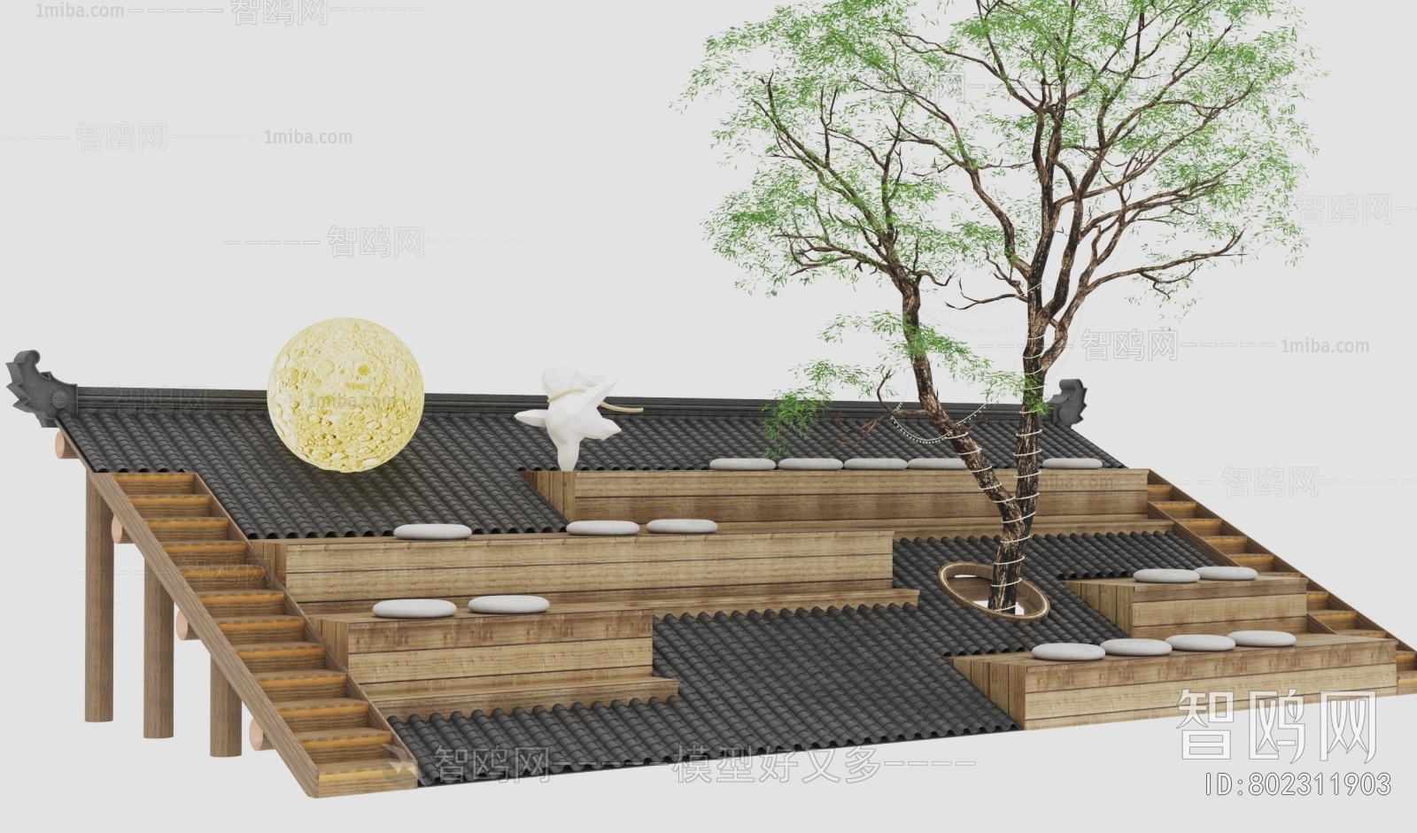 New Chinese Style Communal Chair