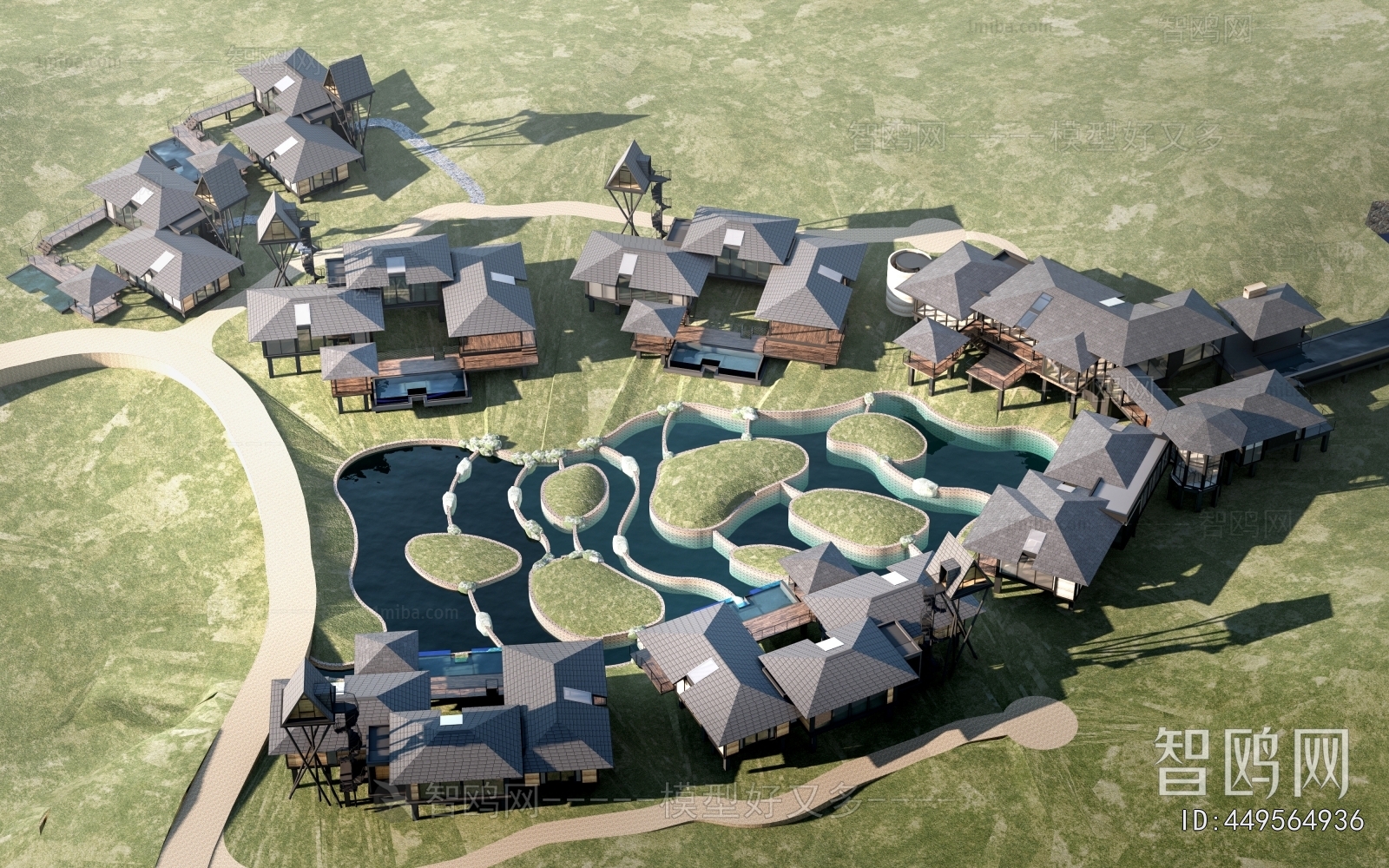 New Chinese Style Building Appearance