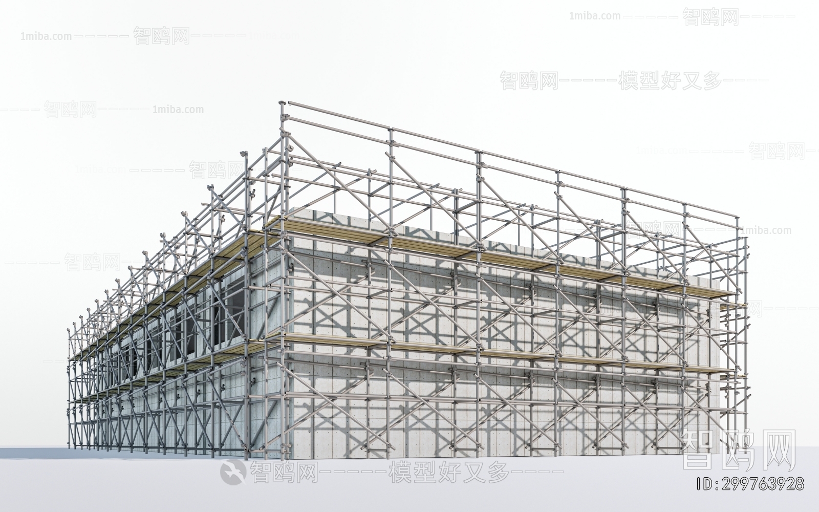 现代脚手架建筑