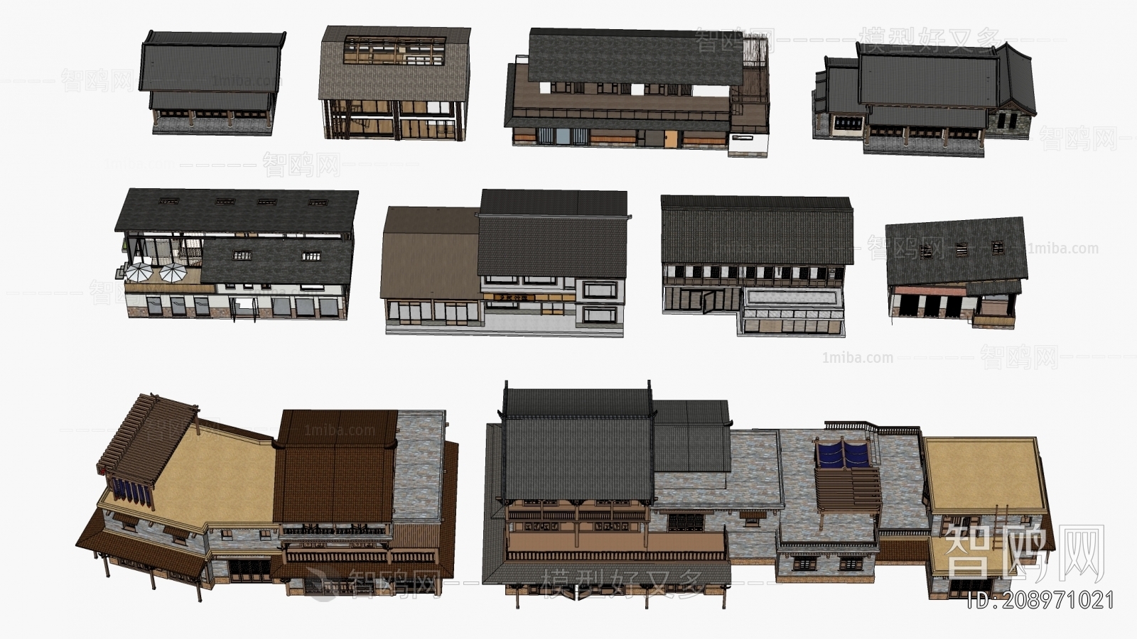 New Chinese Style Appearance Of Commercial Building