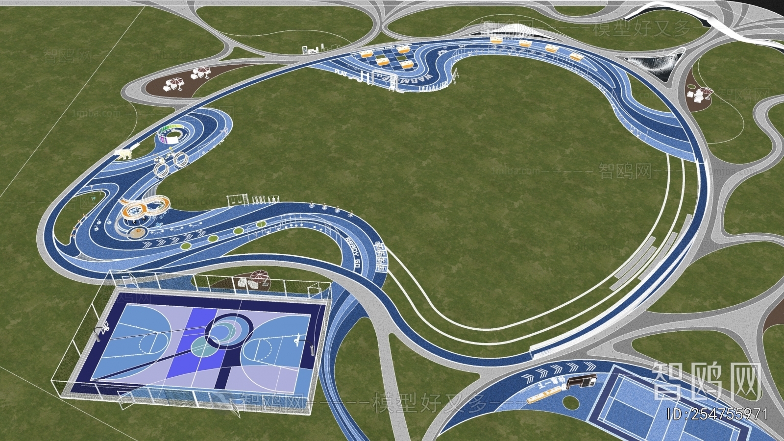 Modern Park Landscape