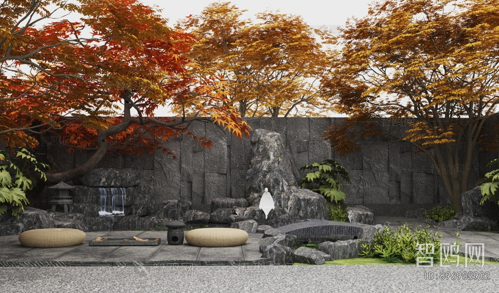 New Chinese Style Courtyard/landscape