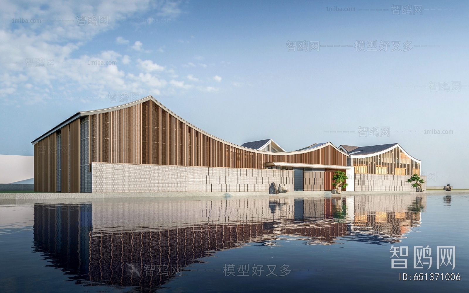 New Chinese Style Architecture Of Artistic Style