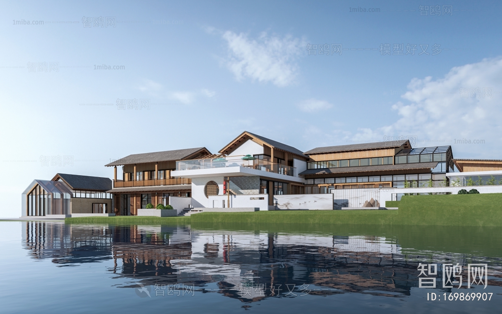 New Chinese Style Building Appearance