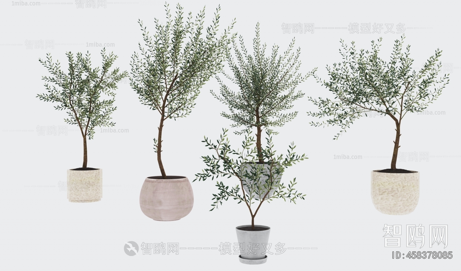 Modern Ground Green Plant Potted Plants