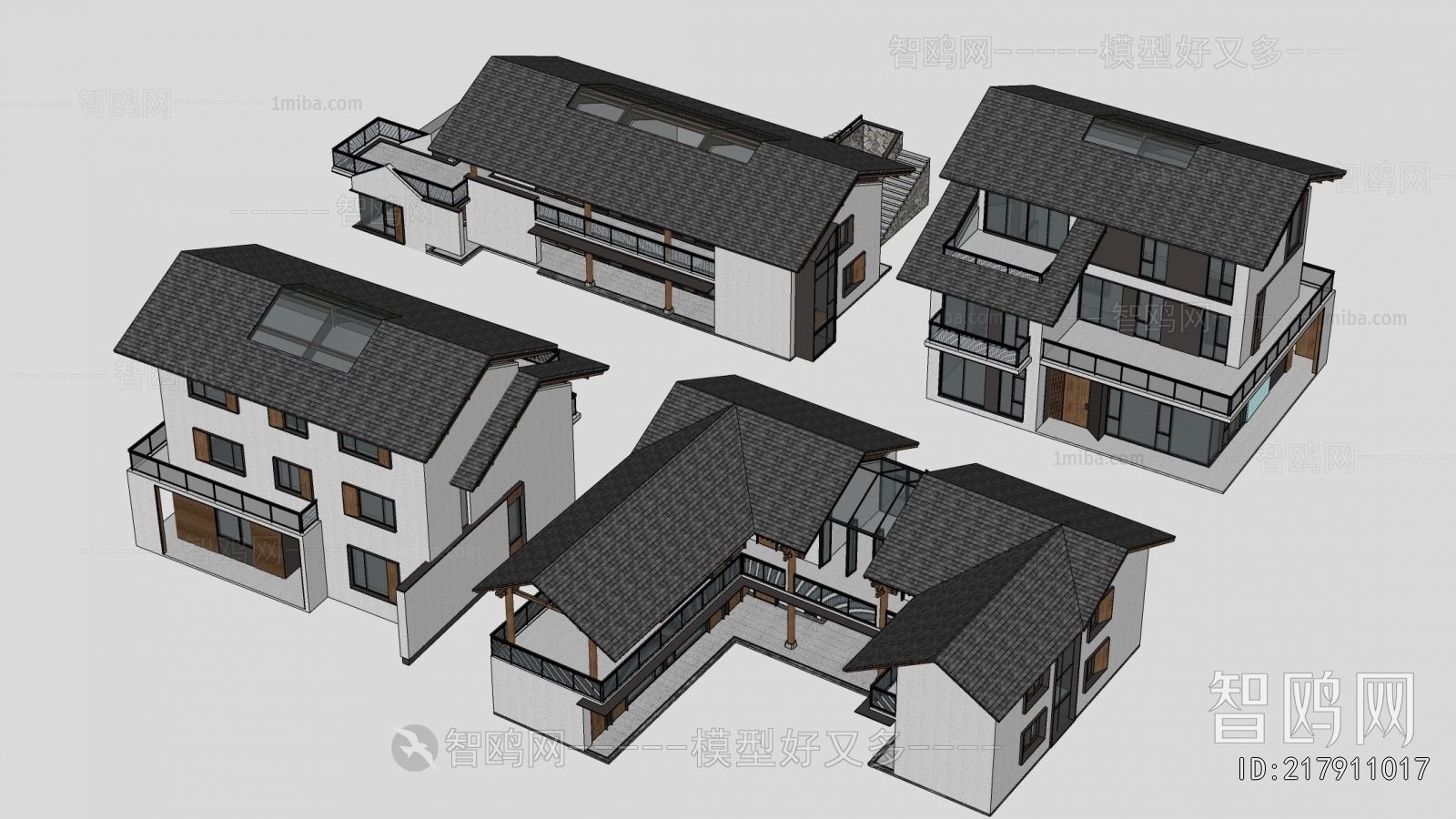 New Chinese Style Appearance Of Commercial Building