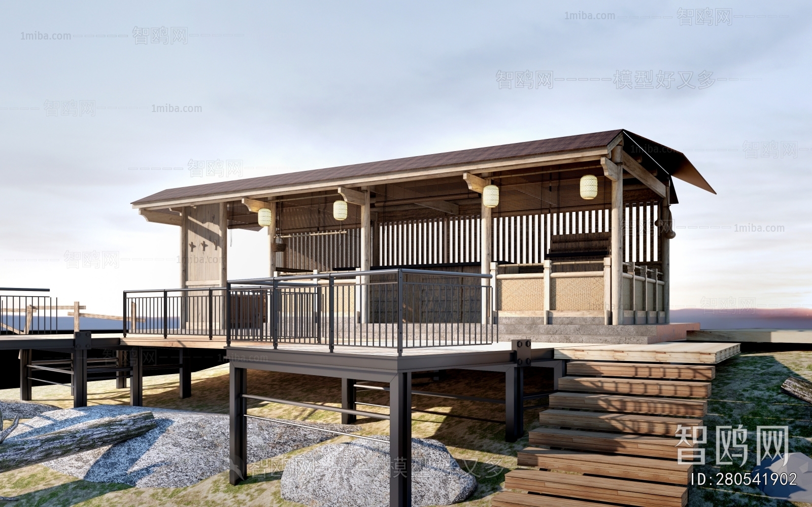 New Chinese Style Building Appearance