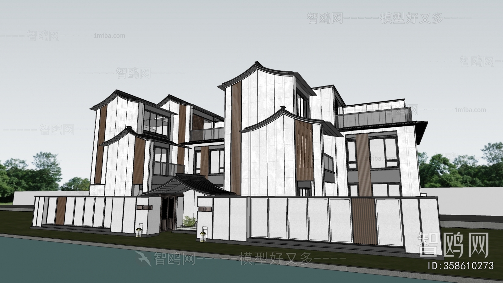 New Chinese Style Detached Villa