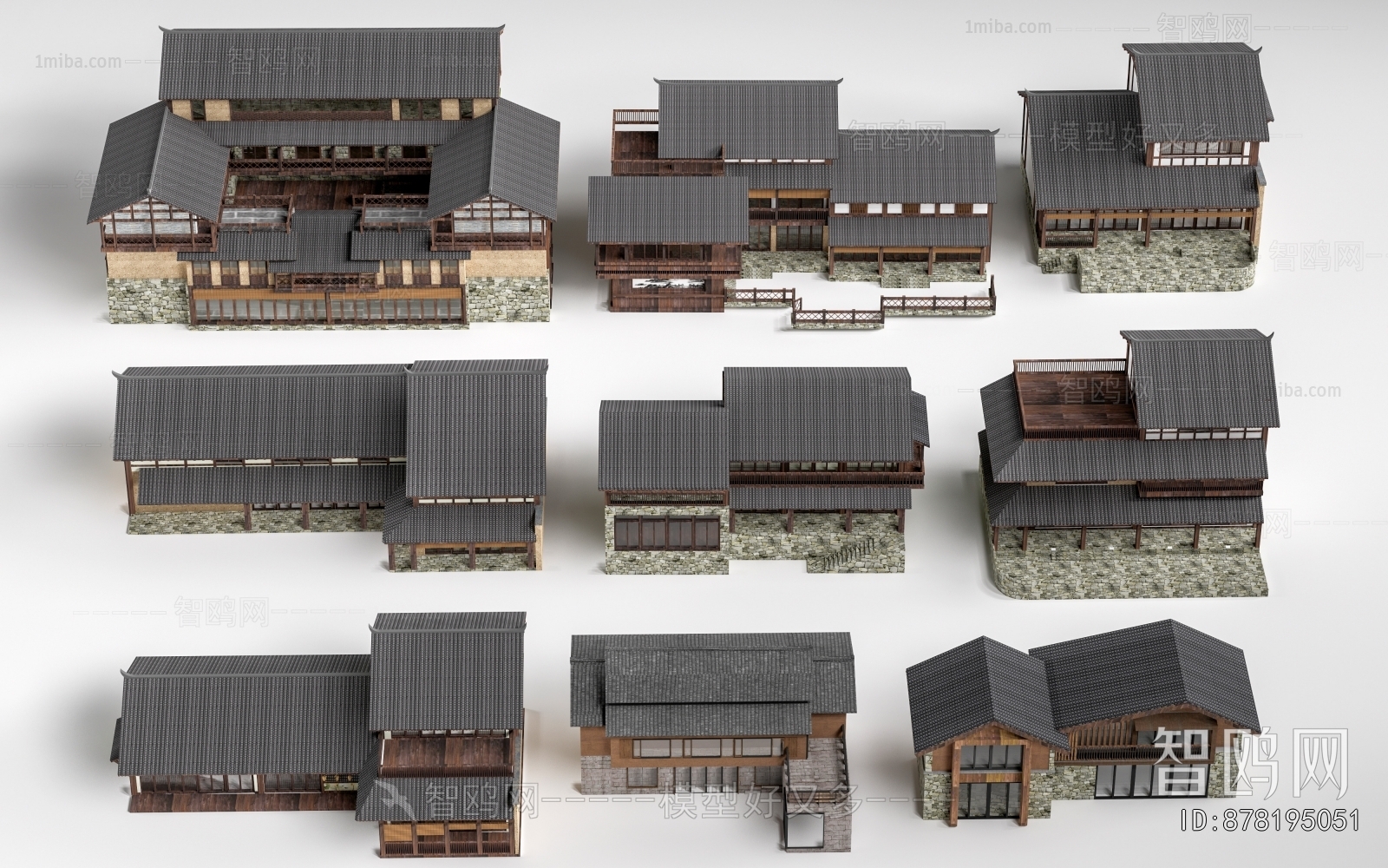 New Chinese Style Appearance Of Commercial Building