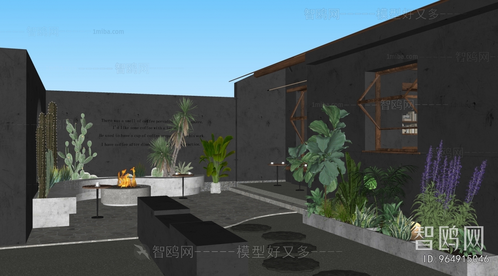 Modern Courtyard/landscape