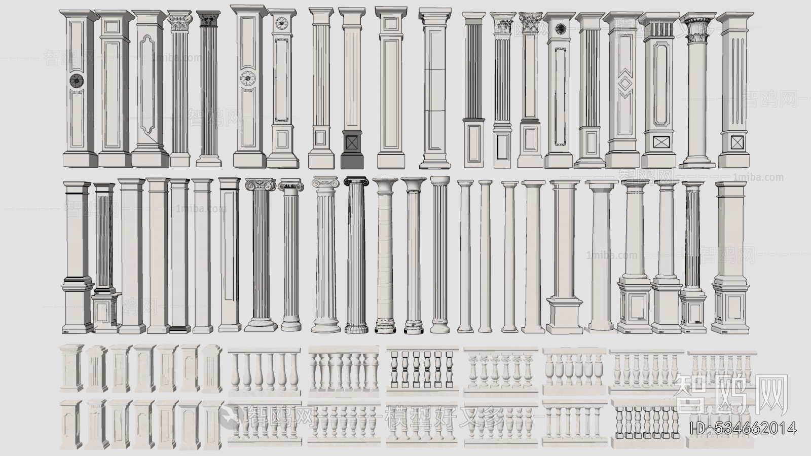 European Style Roman Pillar