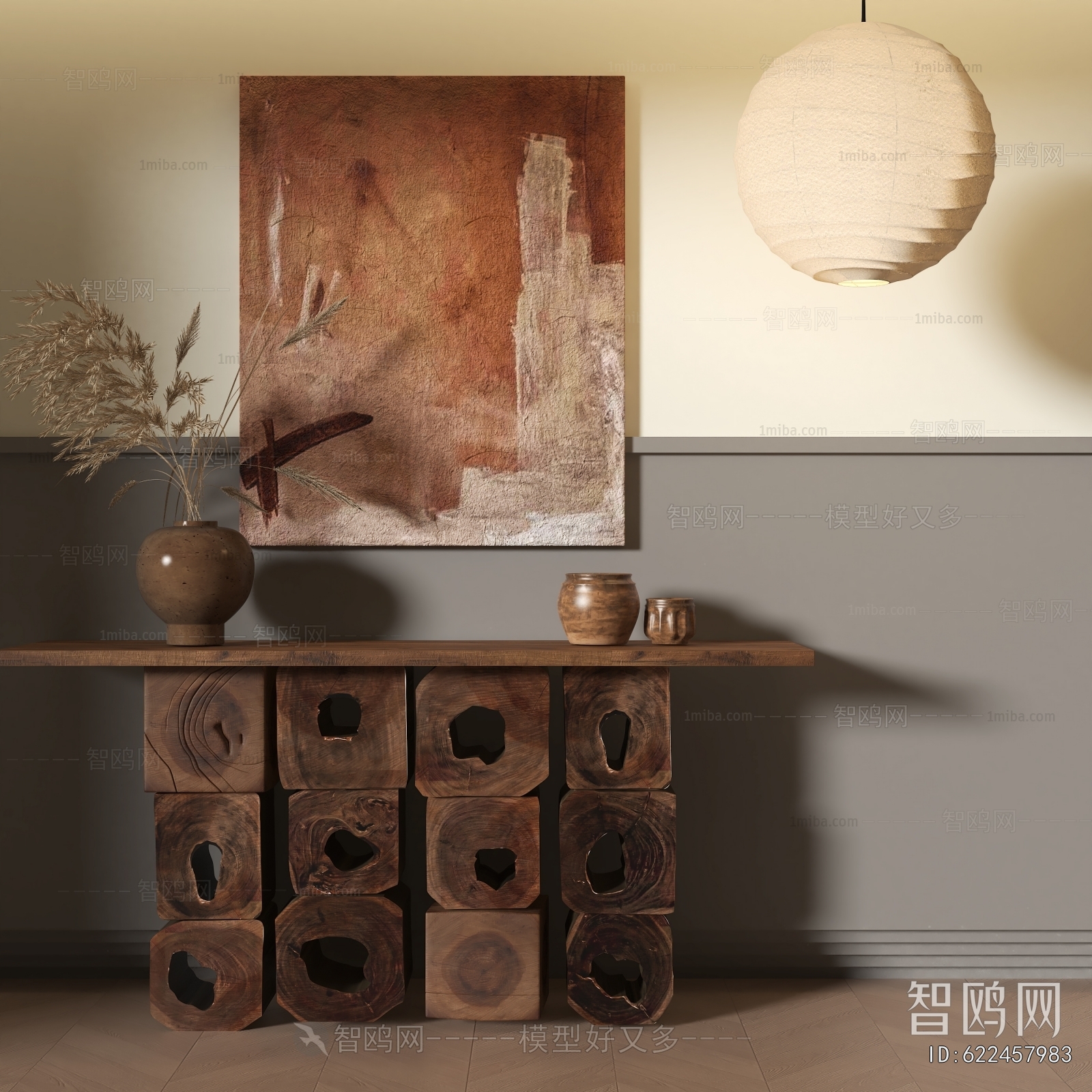 Wabi-sabi Style Console