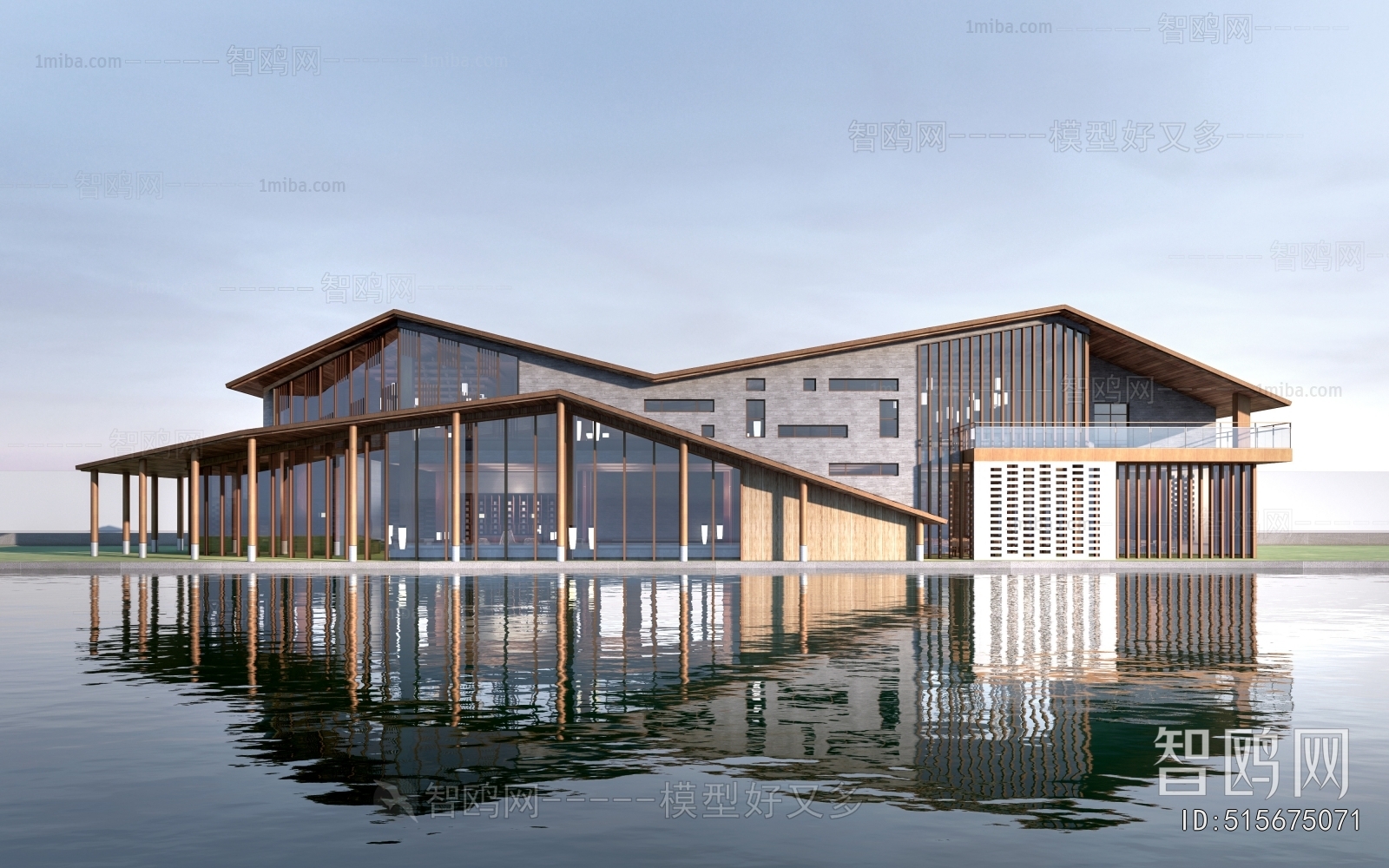 New Chinese Style Architecture Of Artistic Style