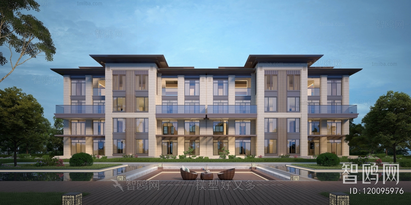 New Chinese Style Townhouse