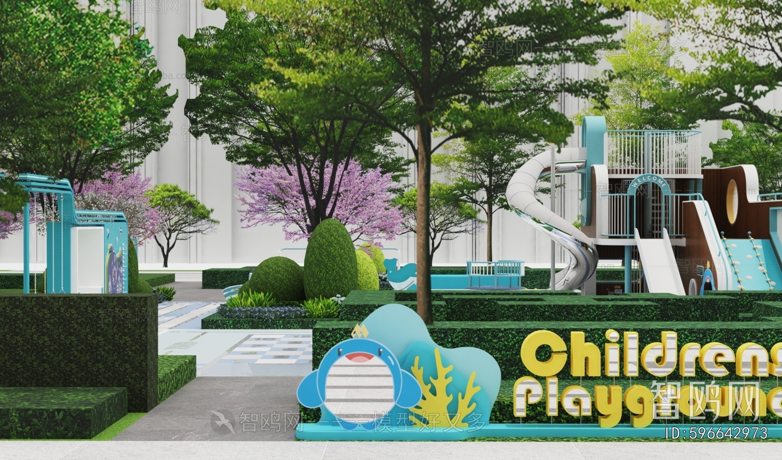 Modern Park Landscape