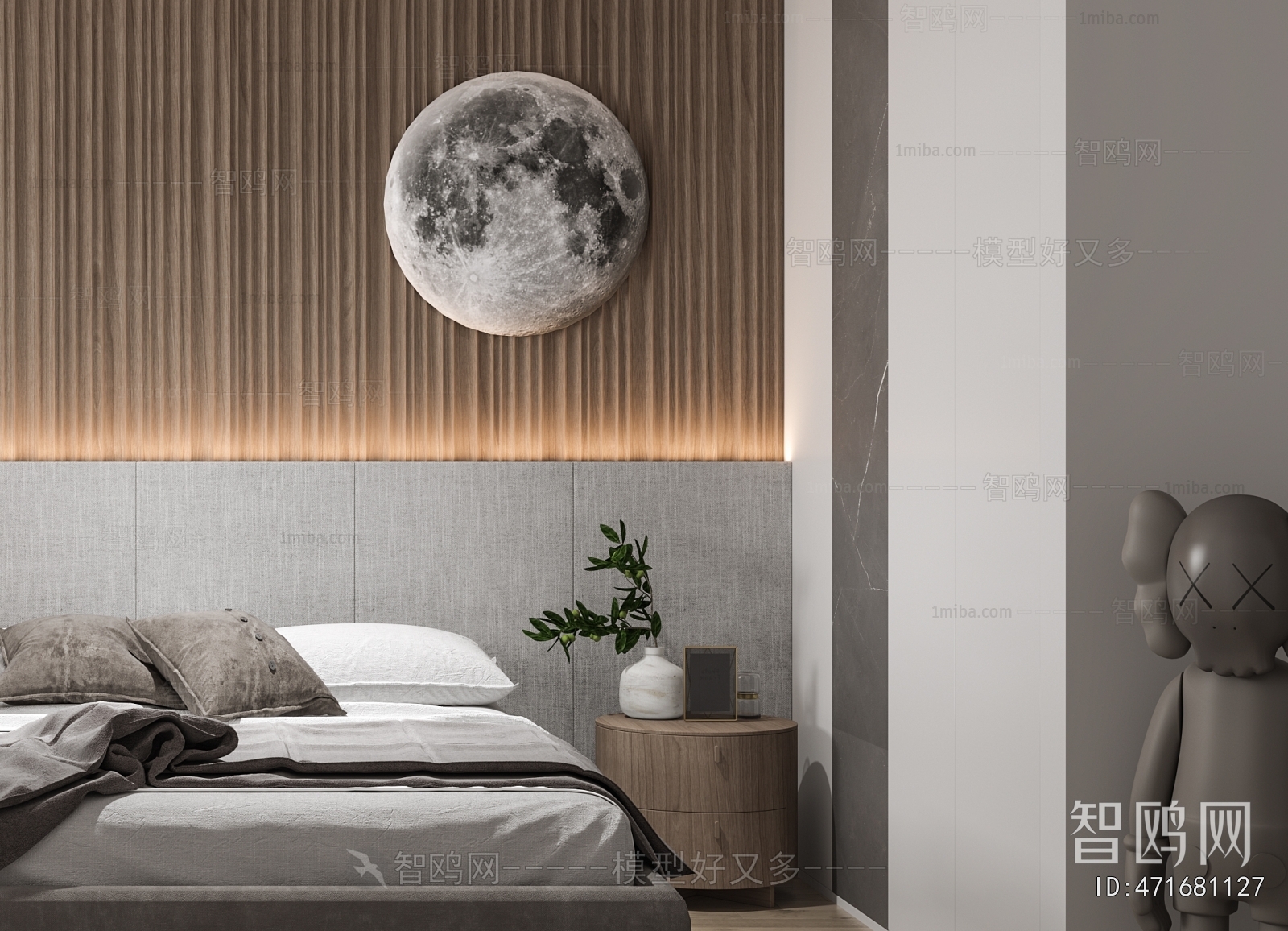 Modern Bedside Cupboard