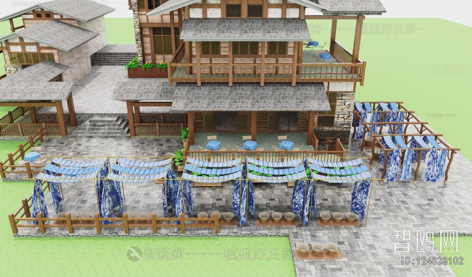 New Chinese Style Courtyard/landscape